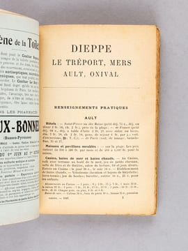 Dieppe, Le Tréport, Mers, Ault, Onival [ Guides Joanne - 1907 ]. JOANNE, Guides