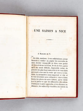 Une Saison à Nice, Chambéry et Savoie [ Contient : ] Montalban - Nice et ses environs - La Croix de Marber - Le Pape Pie VII, août 1809, février 1814 ...