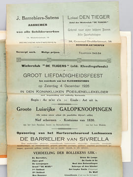 Die Poesjenellenkelder (Théâtre de Marionnettes d'Anvers) [ Avec 3 courriers manuscrits originaux ayant servis à la rédaction de l'ouvrage ]. JEANNE, ...