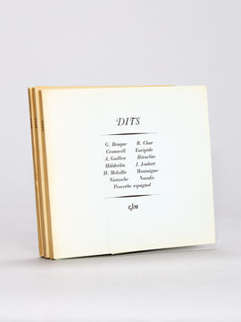 Dits (3 Volumes - Complet) Dits I - Dits II - Dits III [ Contient : ] Dits I : Le Président Cuénot L'Ecclésiaste Jésus Lao Tseu Lucilius Rembrantd ...