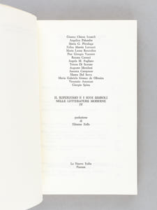 Il superuomo e il suoi simboli nelle letterature moderne. IV