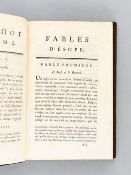 Les Trois Fabulistes, Esope, Phèdre et La Fontaine, par Chamfort et Gail (4 Tomes -Complet) I : Esope, grec et Latin, traduit en français par J.-B. ...
