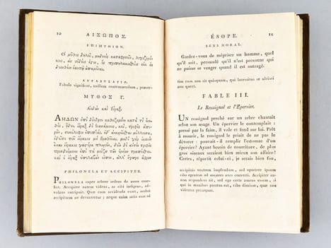 Les Trois Fabulistes, Esope, Phèdre et La Fontaine, par Chamfort et Gail (4 Tomes -Complet) I : Esope, grec et Latin, traduit en français par J.-B. ...