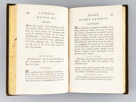 Les Trois Fabulistes, Esope, Phèdre et La Fontaine, par Chamfort et Gail (4 Tomes -Complet) I : Esope, grec et Latin, traduit en français par J.-B. ...