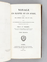 Voyage en Egypte et en Syrie, pendant les Années 1783, 1784 et 1785, suivi de Considérations sur la Guerre des Russes et des Turks, publiées en 1788 et 1789 (2 Tomes - Complet)