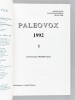 Paléovox. 1992 N°1 : Marqueurs biologique et paléobathymétrie. GAYET, Mireille ; Collectif