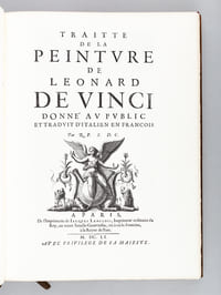 Traitté de la Peinture de Léonard de Vinci [ Traité de la Peinture ]