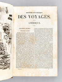 L'Amérique Septentrionale et Méridionale ou Description de cette grande partie du monde comprenant : l'Amérique russe, la Nouvelle-Bretagne, la Baie d'Hudson, le Labrador, Terre-Neuve, le Canada, les Etats-Unis du Nord, les Etats-Unis mexicains, la République de Guatimala, les Antilles, les Lucayes, les Républiques de Colombie, du Pérou, du Chili, la Patagonie, BuenosèAyres ou La Plata, le Paraguay, l'Empire du Brésil, les Guyanes, un extrait des voyages au pôle boréal, et enfin l'Islande, le Groënland, le Spitzberg, etc., avec un précis de la découverte, de la conquête et de l'origine des anciens peuples ; de leurs moeurs, usages, coutumes et religions - Les arts, sciences, commerce, manufactures et gouvernemens divers dans leur état actuel ; les productions naturelles, les curiosités, etc., tiré ou traduit des historiens et des voyageurs français et étrangers les plus célèbres jusqu'à nos jours, et mis en ordre par une Société de Géographes et d'Hommes de Lettres,