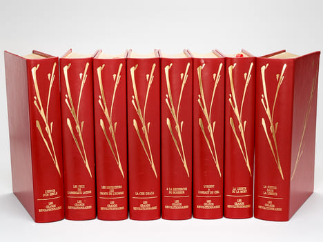 Les Grands Révolutionnaires (8 Tomes - Complet) [ Edition originale en reliure plein cuir ] Les géants de 89 : La liberté ou la mort ; Les socialistes ...