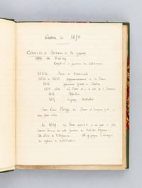 [ Manuscrit : Histoire militaire de la Guerre franco-allemande de 1870, avec cartes manuscrites en couleurs ]