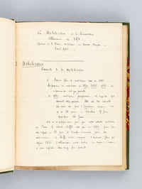 [ Manuscrit : Histoire militaire de la Guerre franco-allemande de 1870, avec cartes manuscrites en couleurs ]