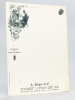 Menu vierge illustré par Hérouard au nom de la maison A. Bichot & Cie, Vins de Bourgogne, Vins de Bordeaux  [ 3 exemplaires ] Grands Vins des Hospices ...