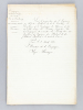 [ Dossier de 11 courriers manuscrits adressés à David Dietz, chef d'atelier : La Compagnie des Chemins de Fer de l'Est aux débuts de la Guerre ...