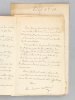 [ Lot de 9 lettres autographes signée ] 1 LAS datée de Cannes le 31 Janvier 1883 : "Tu serais bien gentil de demander pour moi, au fils de l'Amiral ...