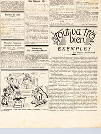 Madame la Marquise tout va très bien. Journal hebdomadaire, humoristique et satirique. Première Année. N° 1 du mercredi 24 juin 1936 et n° 2 du 1er juillet 1936  [ Edition originale ]