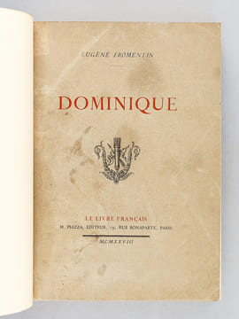 Dominique. FROMENTIN, Eugène
