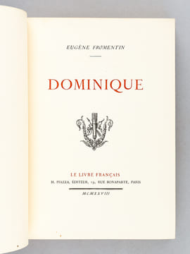 Dominique. FROMENTIN, Eugène