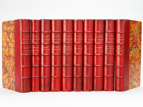 Oeuvres complètes d'Alfred de Musset (10 Tomes ) I : Premières Poésies ; II : Poésies Nouvelles ; III, IV et V : Comédies et Proverbes ; VI : ...