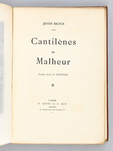 Cantilènes du Malheur [ Edition originale - Livre dédicacé par l'auteur ] Jasante de la "Vieille" - Les Ingrats - Le Fou Volé