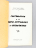 Contribution à la socio-psychologie du Vagabondage [ Edition originale ]. SUFFRAN, Michel