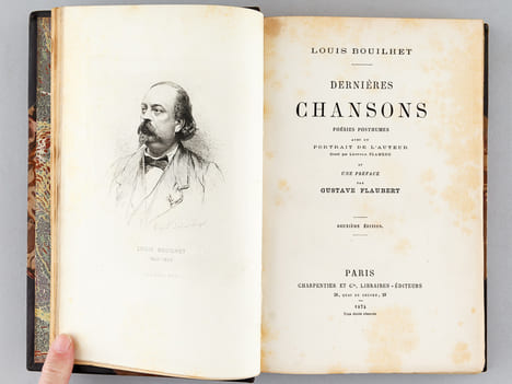 Dernières Chansons. Poésies posthumes.. BOUILHET, Louis
