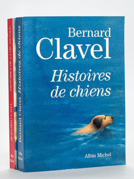 Histoires de Chiens [ Livre dédicacé par l'auteur avec une belle lettre autographe signée ] [ Avec : ] Histoires de la Vie Sauvage [ Livre dédicacé ...
