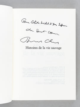 Histoires de Chiens [ Livre dédicacé par l'auteur avec une belle lettre autographe signée ] [ Avec : ] Histoires de la Vie Sauvage [ Livre dédicacé ...