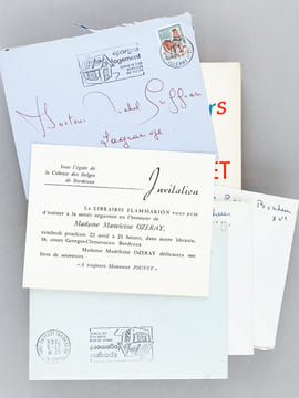 A toujours Monsieur Jouvet [ Livre dédicacé par l'auteur, avec 4 lettres autographes signées de l'auteur ]. OZERAY, Madeleine