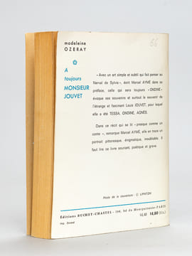 A toujours Monsieur Jouvet [ Livre dédicacé par l'auteur, avec 4 lettres autographes signées de l'auteur ]. OZERAY, Madeleine