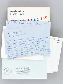 A toujours Monsieur Jouvet [ Livre dédicacé par l'auteur, avec 4 lettres autographes signées de l'auteur ]. OZERAY, Madeleine