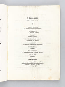 Estuaires. Cahiers de littératures et d'Art. Numéro 1. Mai - Juin 1946 [ Edition originale ]