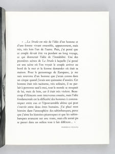 La Strada. Un Film de Federico Fellini