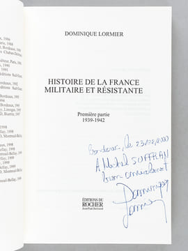 [ Lot de 5 livres dédicacés par l'auteur ] Souvenirs de la Guerre 1939-1945 ; La Bataille de Bir-Hakeim. Une résistance héroïque ; Les Combats ...