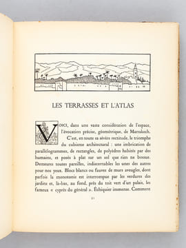 Marrakech. Trente planches en couleurs d'après les tableaux de Mathilde Arbey [ Edition originale - Livre dédicacé par Mathilde Arbey ]. MAUCLAIR, ...