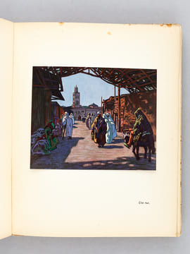 Marrakech. Trente planches en couleurs d'après les tableaux de Mathilde Arbey [ Edition originale - Livre dédicacé par Mathilde Arbey ]. MAUCLAIR, ...