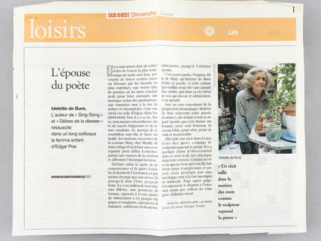 [ Ensemble de 3 livres dédicacés par l'auteur, avec 3 L.A.S. de l'auteur ] La Garde-Robe ou les Phrases de taffetas [ Avec : ] Virgina Poe. Précis ...