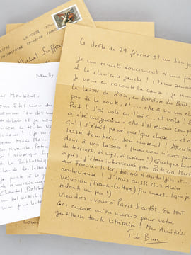 [ Ensemble de 3 livres dédicacés par l'auteur, avec 3 L.A.S. de l'auteur ] La Garde-Robe ou les Phrases de taffetas [ Avec : ] Virgina Poe. Précis ...