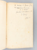 Un humaniste italianisant Papire Masson (1544-1611) [ Edition originale - Livre dédicacé par l'auteur ]. RONZY, Pierre