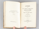Livres payés en vente publique 1000 fr. et au-dessus depuis 1866 jusqu'à ce jour. Aperçu sur la vente Perkins à Londres. Etude bibliographique [ ...