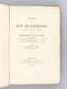 Voyage du Duc de Richelieu de Bordeaux à Bayonne 1759. Récit en vers et en prose par C. de Rulhière. Société des Bibliophiles de Guyenne. Mélanges. [ ...