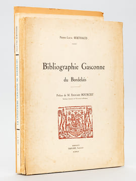 Bibliographie gasconne du Bordelais [ Edition originale - Avec 4 lettres signées de l'auteur évoquant l'ouvrage ] [On joint : ] La Littérature ...