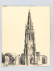 Lot de 6 cartes postales géantes de Libourne : Le Tertre de Fronsac et les bords de la Dordogne (vue prise des allées Souchet) ; Clocher de l'Eglise ...