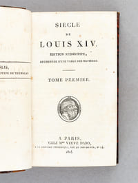 Siècle de Louis XIV (2 Tomes - Complet) [ avec : ] Précis du Siècle de Louis XV