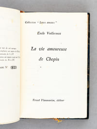 La vie amoureuse de Chopin [ Edition originale ]