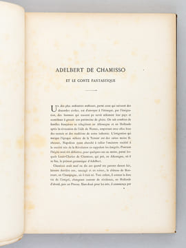 Pierre Schlémihl ou l'Homme qui a perdu son Ombre. Suivi d'un choix de ses Poésies.. CHAMISSO, Adelbert de