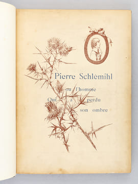 Pierre Schlémihl ou l'Homme qui a perdu son Ombre. Suivi d'un choix de ses Poésies.. CHAMISSO, Adelbert de
