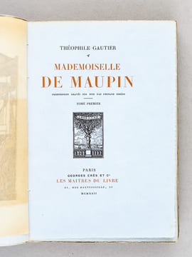 Mademoiselle de Maupin (2 Tomes - Complet). GAUTIER, Théophile