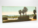 Pau. La Chaîne des Pyrénées vue du Square Saint-Martin (C.C. 4) [ Vue panoramique géante en couleurs format 56 x 23 cm ]. CARRACHE, Célestin