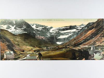 Gavarnie - Vue panoramique du Cirque (C.C. 17) [ Vue panoramique géante en couleurs format 58 x 23 cm ]