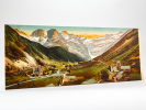 Gavarnie - Le Cirque et son village [ Vue panoramique géante en couleurs format 56 x 22 cm ]. LL